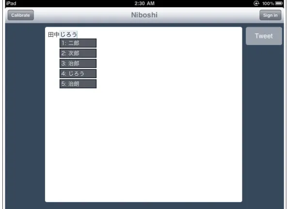 図 3.7: Niboshi の概観