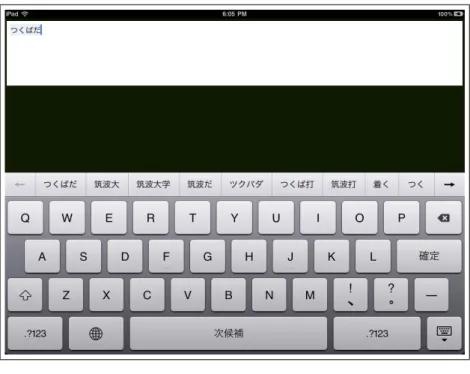 図 1.1: ソフトウェア QWERTY キーボード