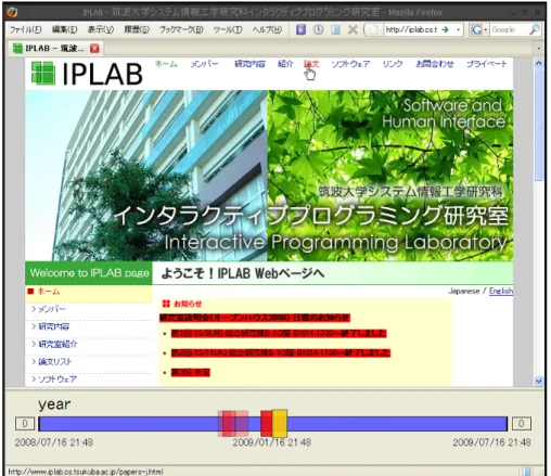 図 4.1: Personal Web Archive の概観