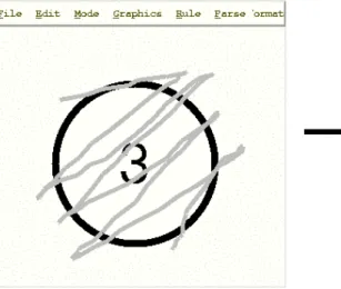 図 5.1: 手書き入力を用いた円の消去