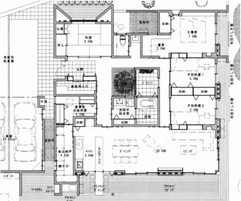 Figure 3.6. Plan by Architect A.W., without the OEA documents  We have compared the floor plans of both 
