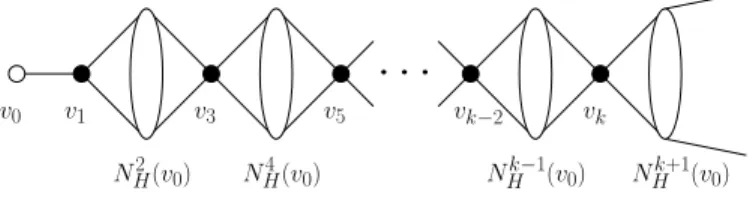 Fig. 2: Partial tail structure of vertices.