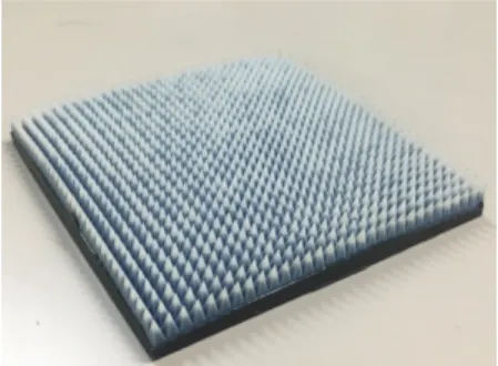 Fig.  1.  A  radio-absorber  formed  with  3D-printed mold   