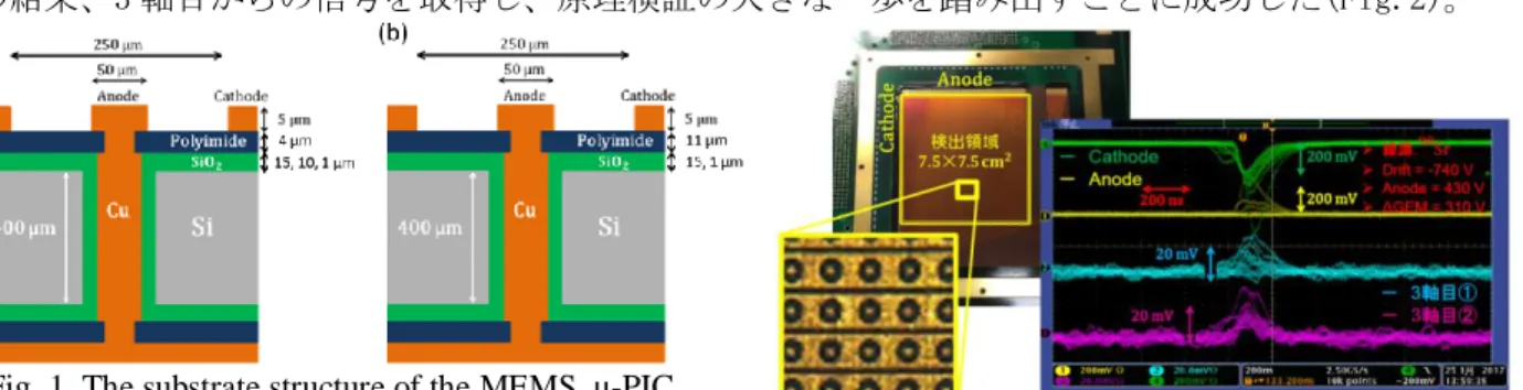 Fig. 1. The substrate structure of the MEMS  μ-PIC 