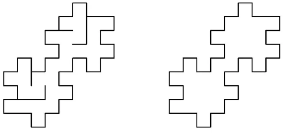Figure 2.2: Development with a hole (left), development without a hole (right)