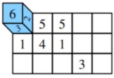 Figure 1.1: Rolling cube puzzles posed by Joseph O’ Rourke at CCCG 2005[3]