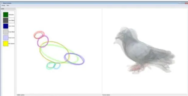 Figure 2.8:  Interactive Sketch-driven image synthesis. (Left: Masks in ellipse shape, right: 
