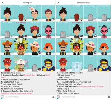Figure 2.2: The Game Werewolf Online