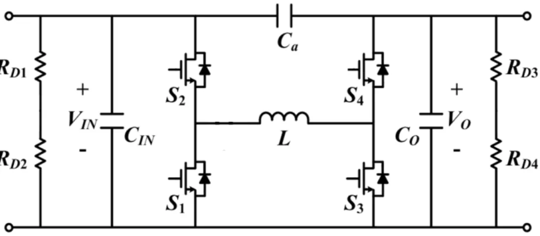Figure 2.8: Bidirectional DC to DC Buck Boost Converter