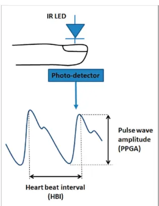 Figure 3.1: The standard process for capturing PPG signal and example of PPG signal [29].