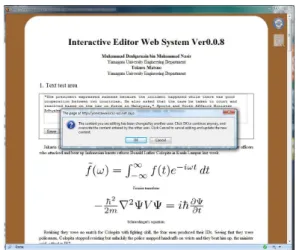 Figure 8: Content editing box 