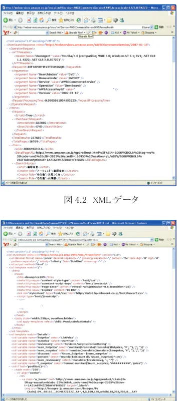 図 4.2  XML データ 