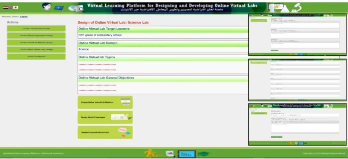 Figure 11. OVL designer tool screenshot for displaying OVL design and some ready-made  templates 