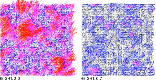 Figure 3.12: Two-dimensional wind ﬁeld, HEIGHT represents the distance (m) above the ground