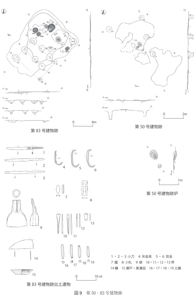 図 9 第 50・83 号建物跡