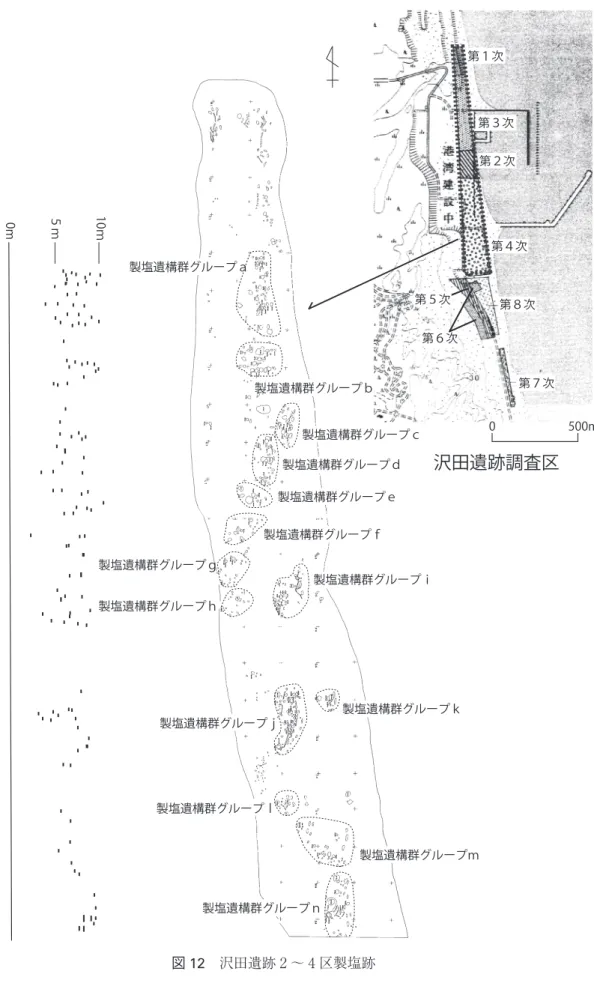 図 12 沢田遺跡 2 ∼ 4 区製塩跡