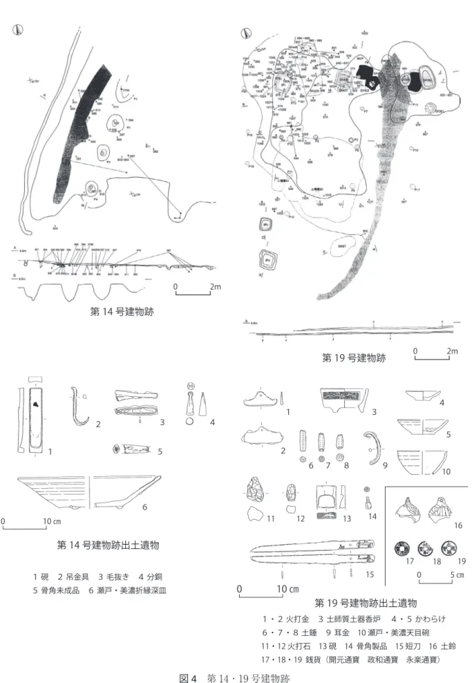 図 4 第 14・19 号建物跡