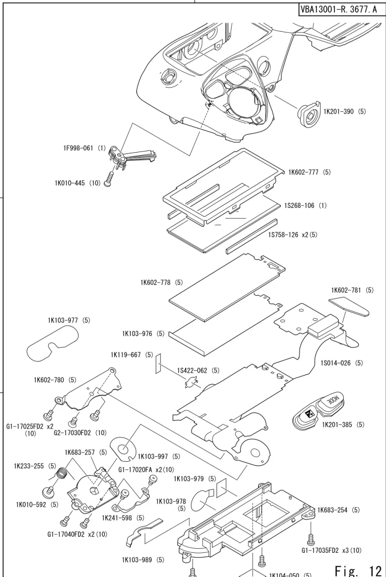 Fig. 12321G1-17035FD2 x3(10)1K103-979 (5)1K103-989 (5)1K103-978        (5)1K103-997 (5)1K010-592 (5)1K683-257 (5)1K241-598 (5)1K201-385 (5)1K103-976 (5)1F998-061 (1)1K233-255 (5)1K602-780 (5)1K683-254 (5)1K119-667 (5)1K602-781 (5)1K010-445 (10)1K201-390 (5