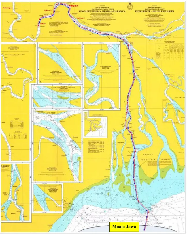 図 3-13  河川及び海上調査行程図 