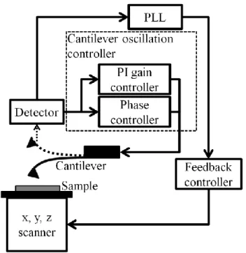 Figure 2.13 nc-AFM 装置の構成. 