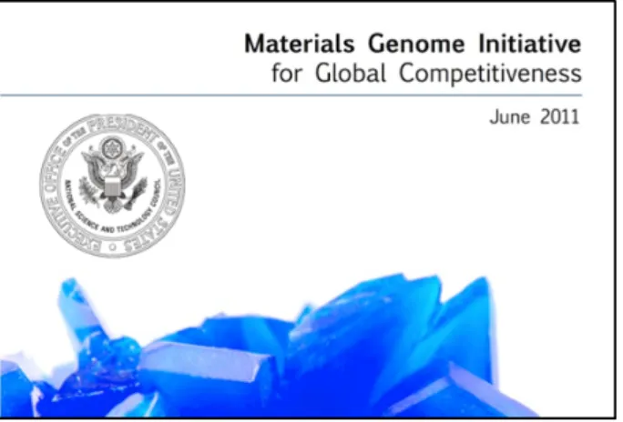 図 1.2: Materials Genome Initiative 図 1.3: CRDS 戦略プロポーザル