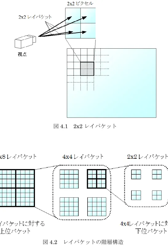 図 4.1    2x2 レイパケット 