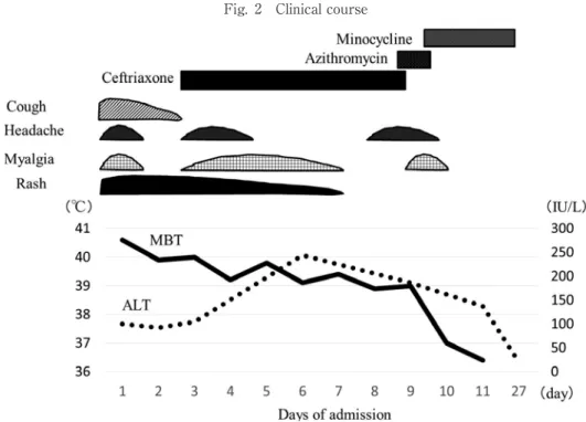 Fig. 2 Clinical course