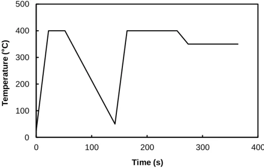 Figure 2.2. Employed temperature program. 
