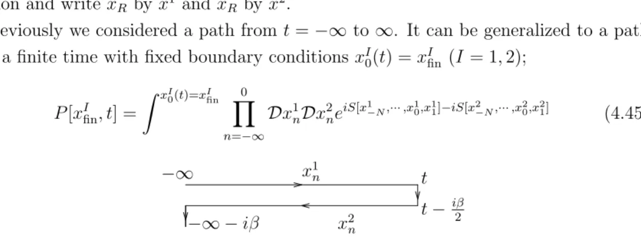 Figure 5: The values of the fields at the right ends of the paths, x I