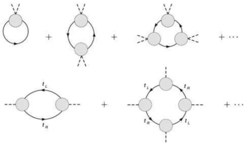 FIG. 13: the conceptual figure of the contributions of the fermions in the Higgs potential.