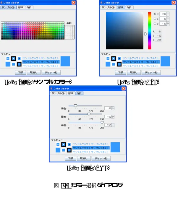 図 3.6: カラー選択ダイアログ