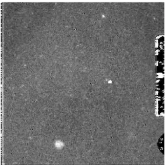 Figure 2.3: Subtraction of stray light from the Earth limb. The left image is contaminated by the stray light, which was removed in the right image