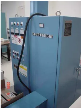 Fig 2.3-4 Power supply for induction heating device. ClampInduction coil  Extensometer  Water cooling jacket Specimen