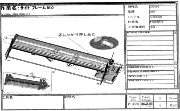 図  作業マニュアル（  画面） 