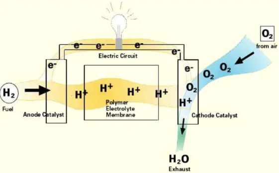 Fig 4.1 Fuel-cells Principle   