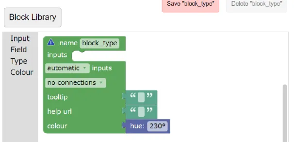 図   5.10 ： Blockly  Developer  Tools 
