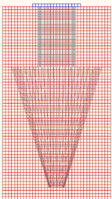 図 4.1: ソリッド要素で作成した流体領域
