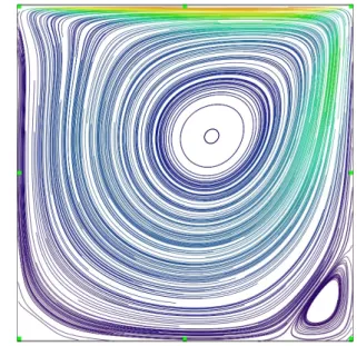 図 3.4: Cavity FLow レイノルズ数 Re=500