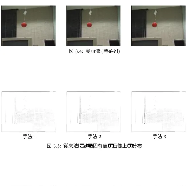 図 3.4: 実画像 ( 時系列 )