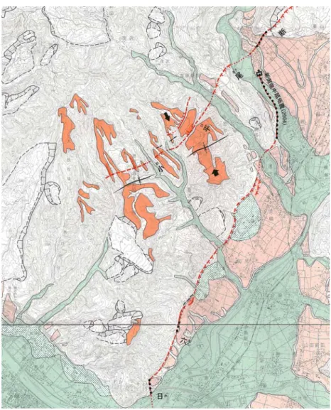 Figure 8    Active faults map in urban area "Ojiya", revised version (Watanabe  et al