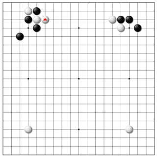 図 4.12: 人間同士の食い違いの例 1 ハネ 3 人，オサエ 3 人 図 4.13: 人間同士の食い違い 2ノビ2人，ニゲ4人 図 4.14: 人間同士の食い違いの例 3 トビ 2 人，ヒラキ 4 人 図 4.15: 人間同士の食い違い 4ヒラキ2人，トビ4人