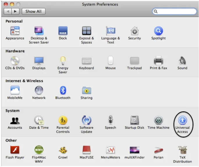 図 3.2: Universal Access
