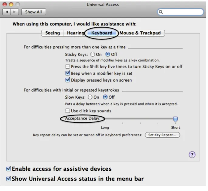 図 3.3: Keyboard と Acceptance Delay