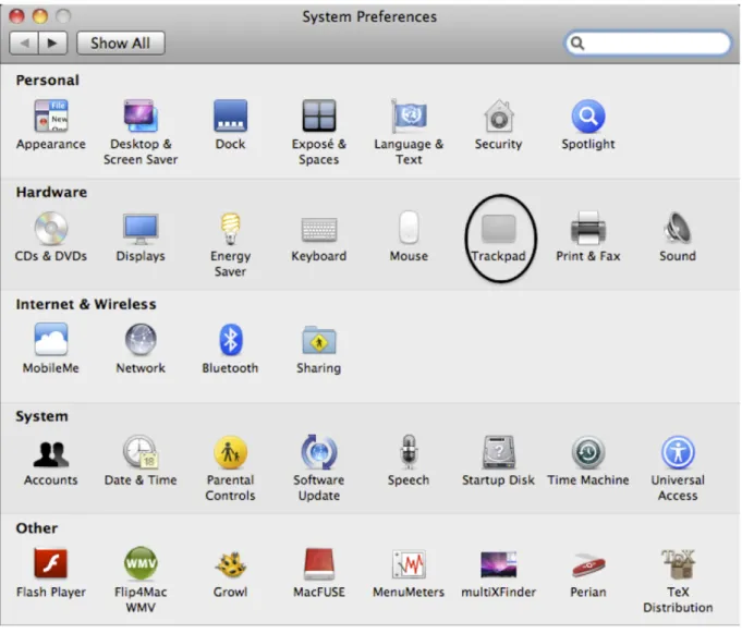 図 3.4: Trackpad