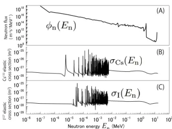 Fig. 4 Figure (A) shows the energy spectrum of the neutron flux, φ n , calculated by DORT
