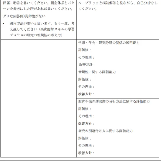 図 6.2：演習課題用紙 