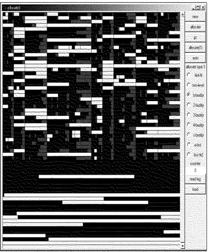 図 3.6: Two-level allocation のシミュレーション 初期状態 40kB の領域を要求 800kB の領域を要求2MB 空き領域使用領域2MB1.96MB 1.96MB 2MB 1.2MB800kB 40kB40kB
