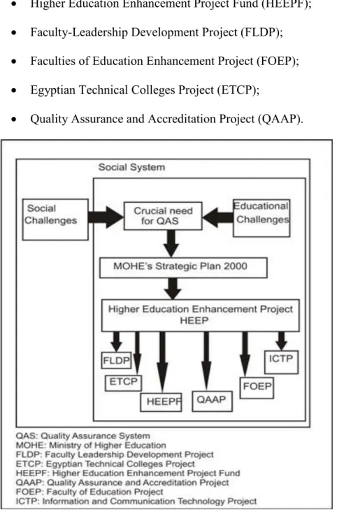 Figure 3-1: QAAP emergence as one of HEEPs  Source: Ramadan, et al., 2011, p. 342. 