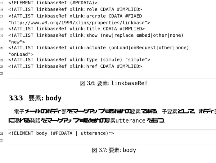 図 3.6: 要素: linkbaseRef