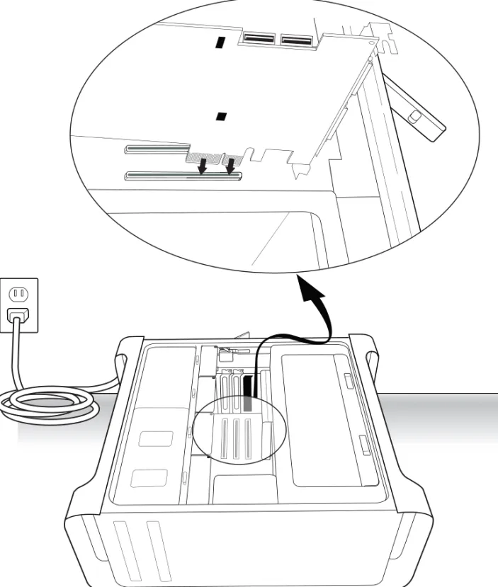 Figure 4.  Installing an HDX card into a Mac Pro